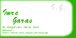 imre garas business card